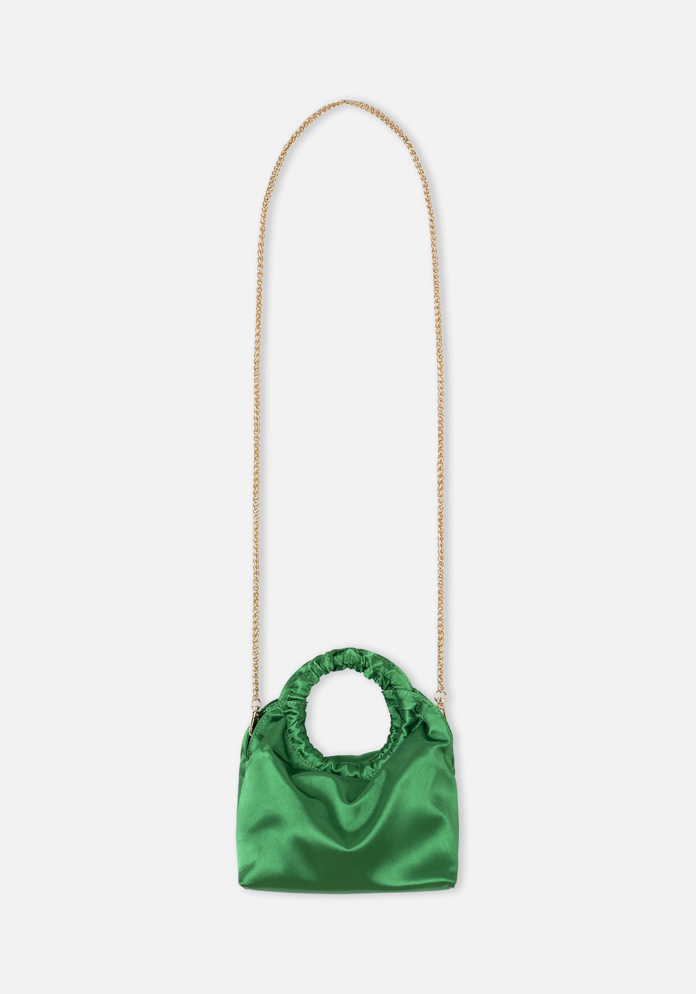 Green Satin Bag