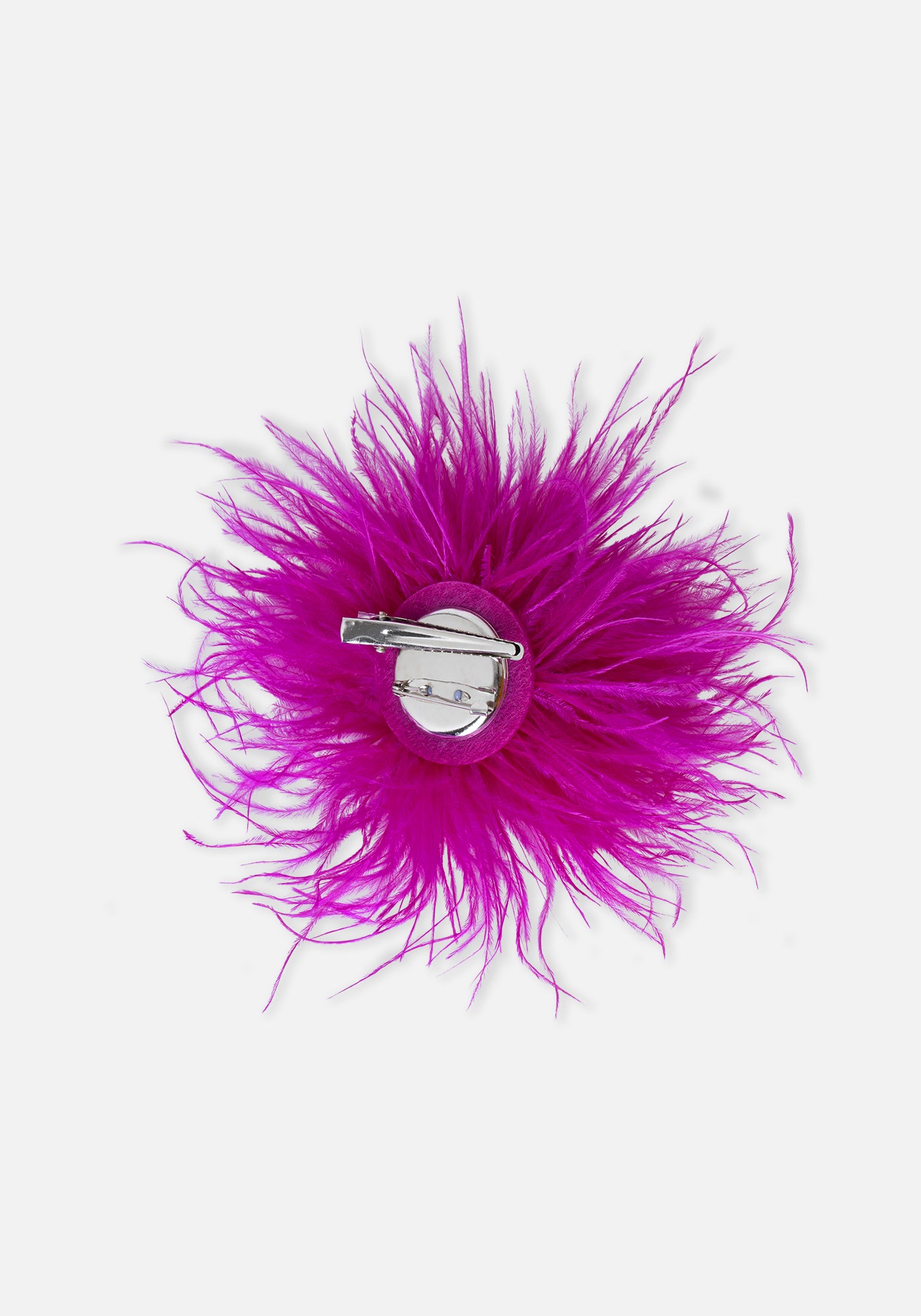 Broche - Clip Pompón Fucsia