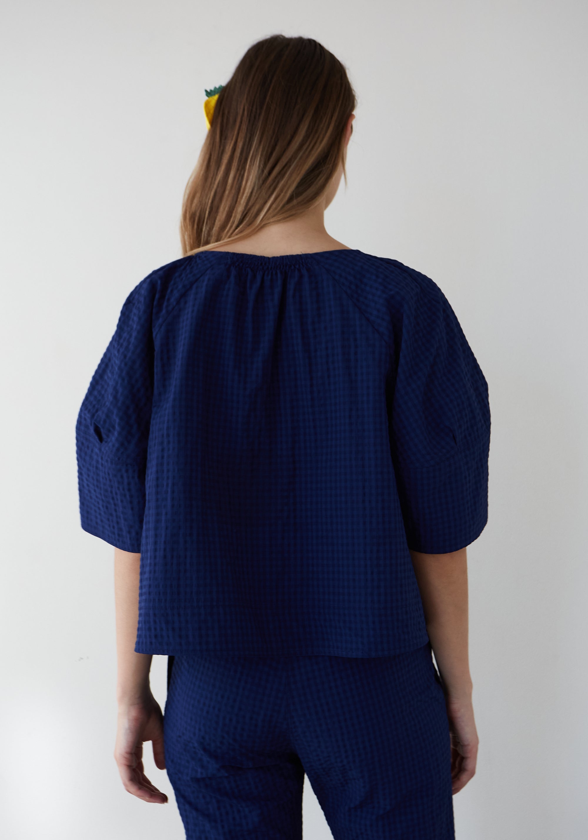 Vichy Blue Soplo Blouse