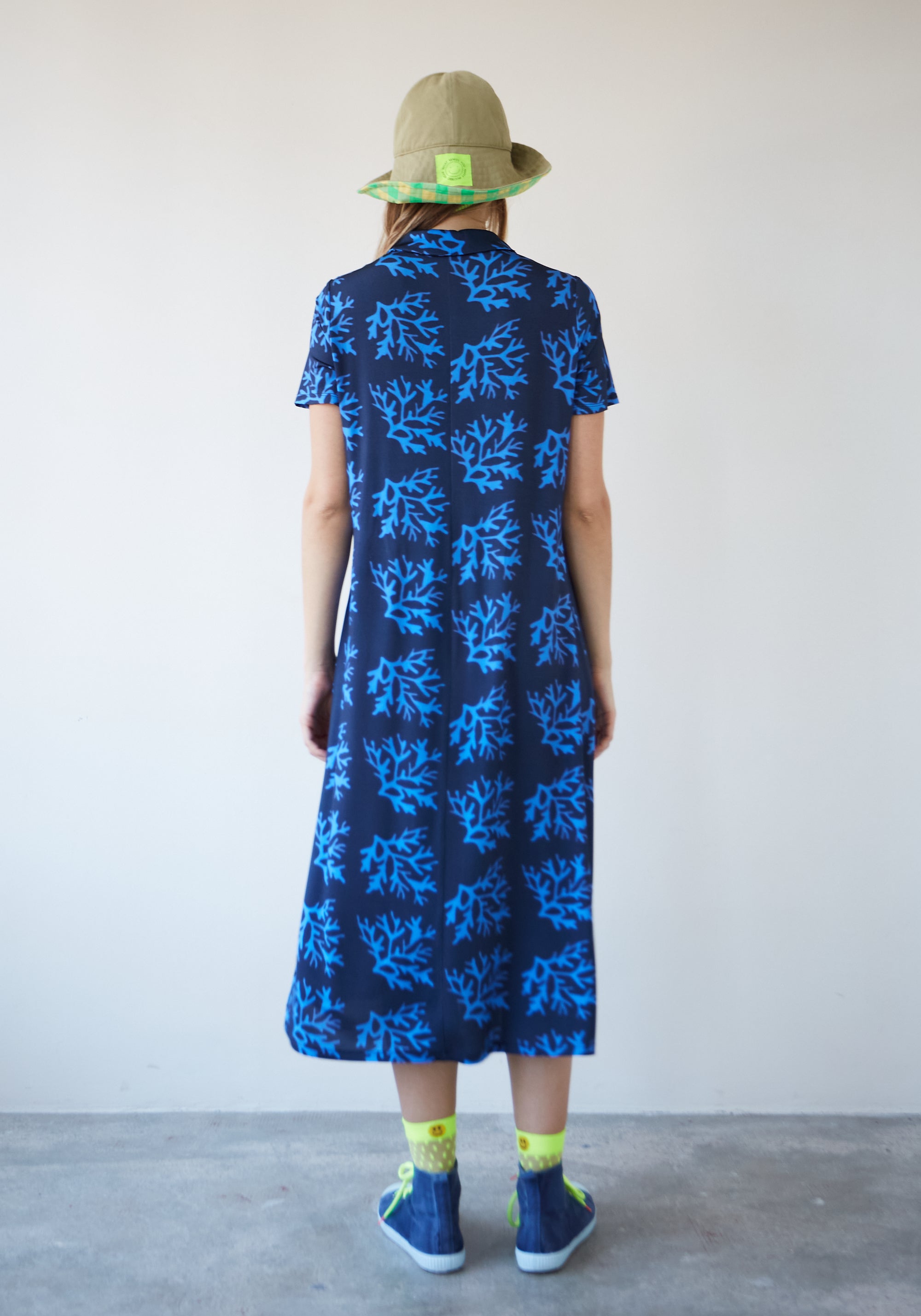 Blue Flao Dress