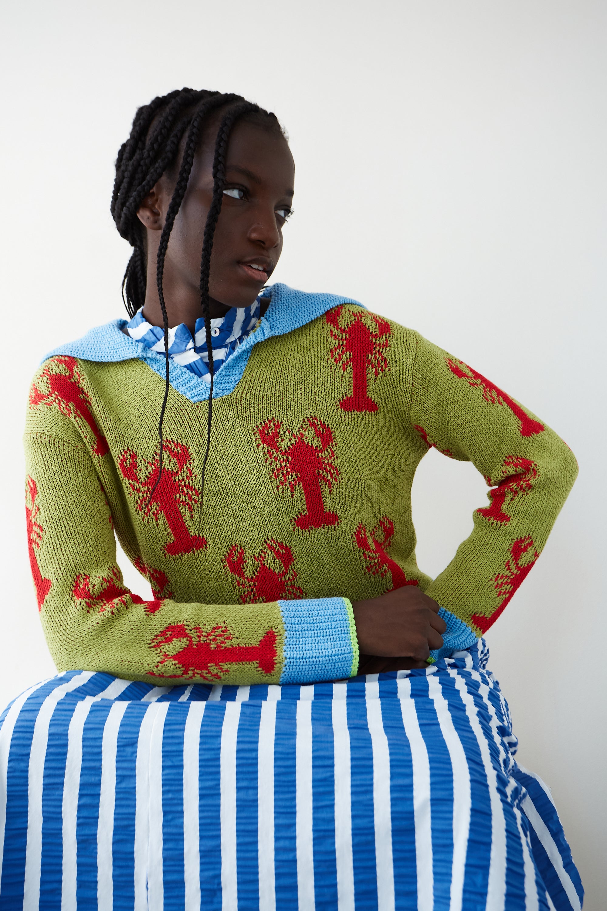 Green Lobster Sweater