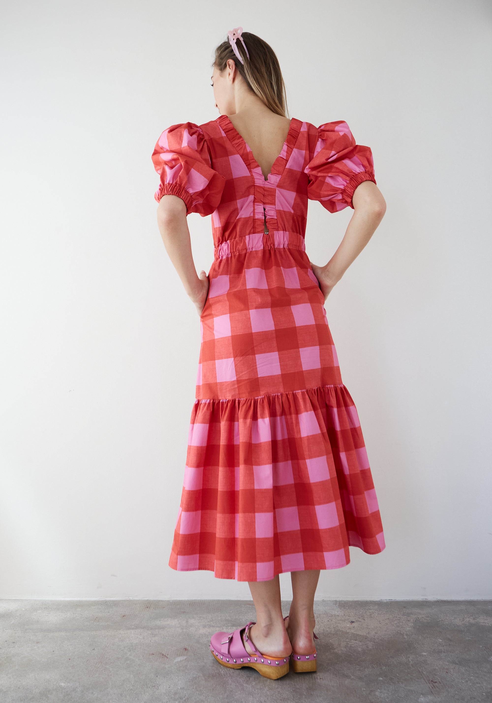 Kleid Joy Vichy Rot