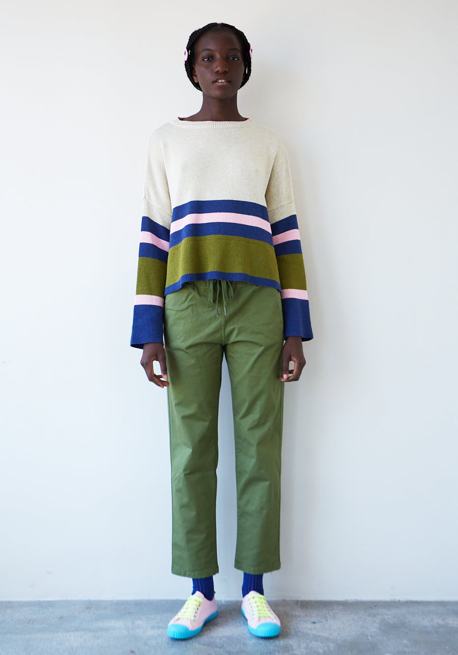 Royce Green Cotton Pants