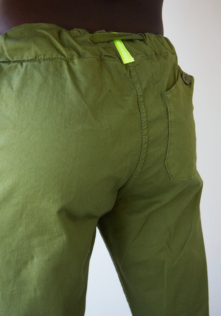 Royce Green Cotton Pants