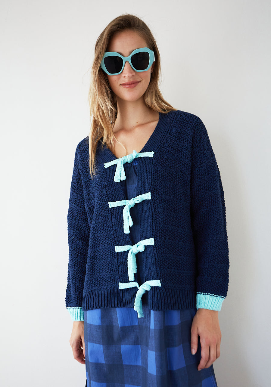 Navy Blue Tramontana Cardigan