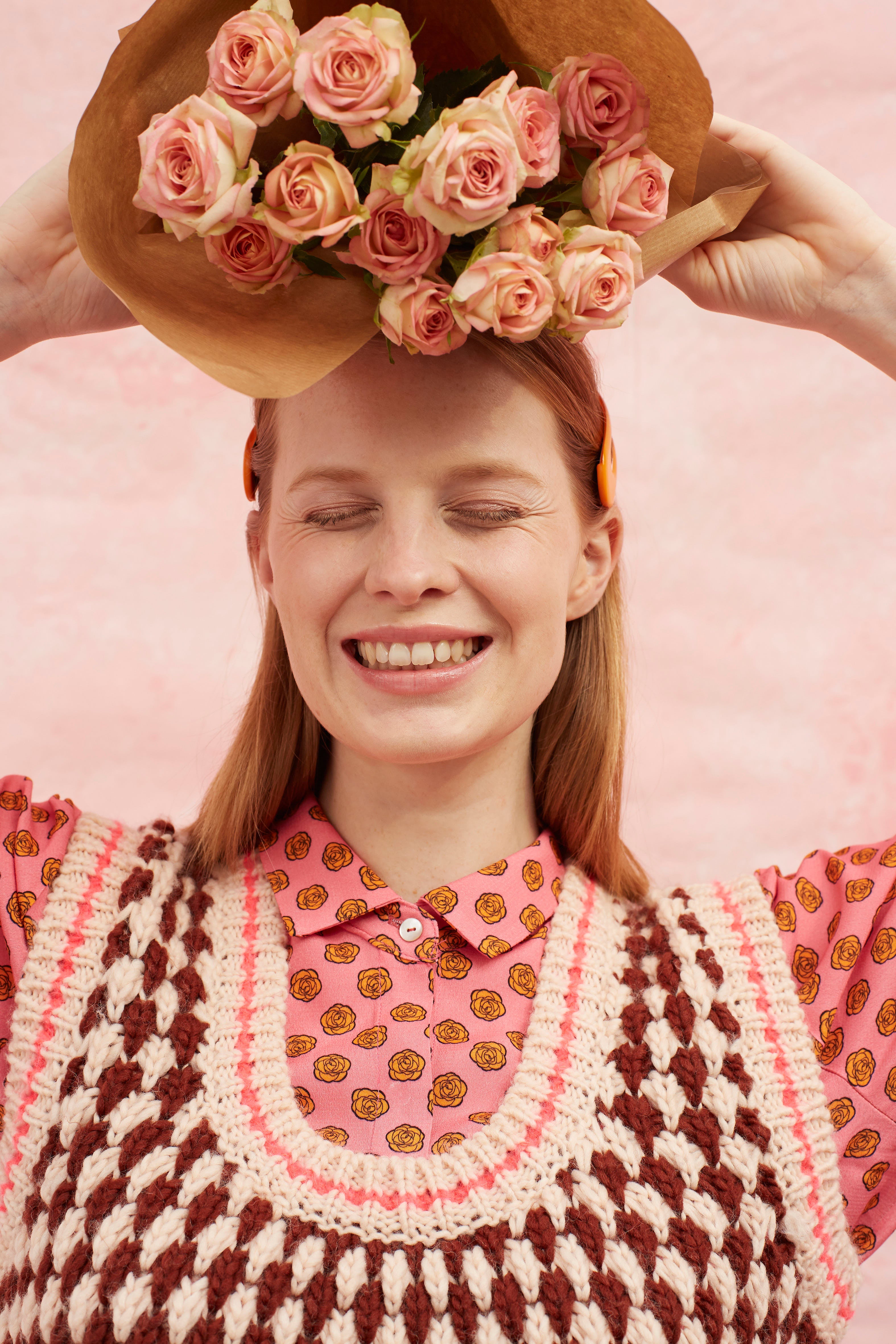 Camisa Rosas Rosa