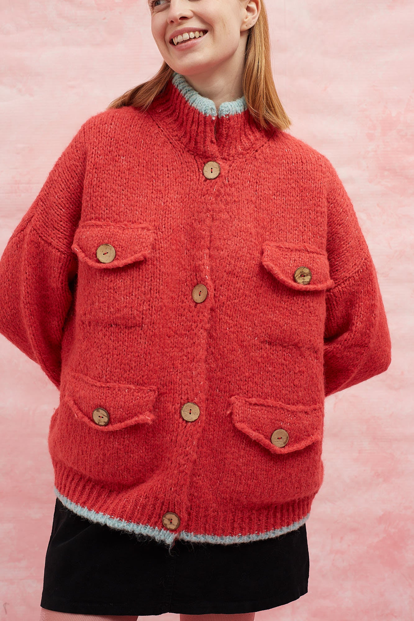 Boom-Boom Red Cardigan