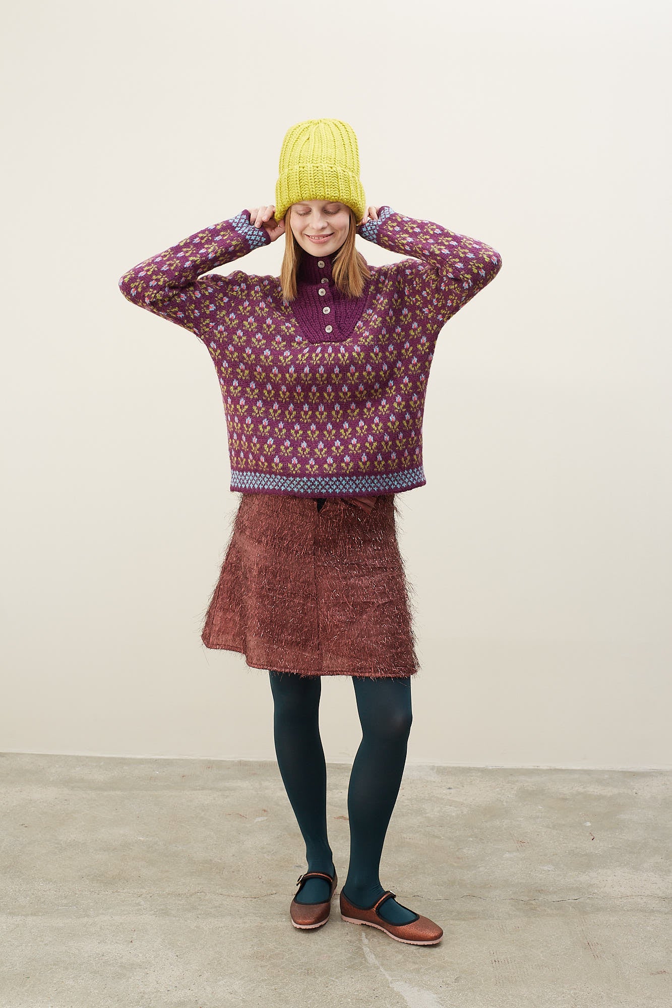 Wine Voltereta Sweater