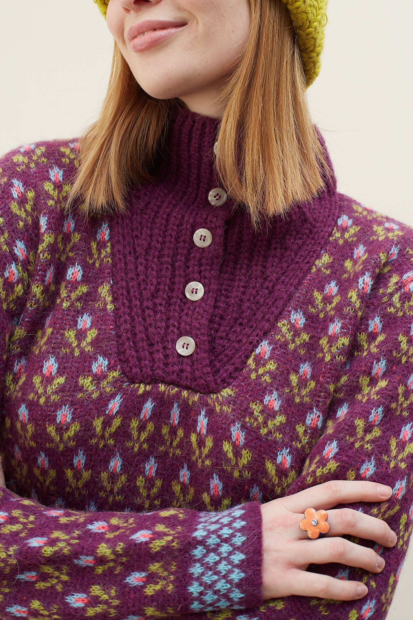 Wine Voltereta Sweater