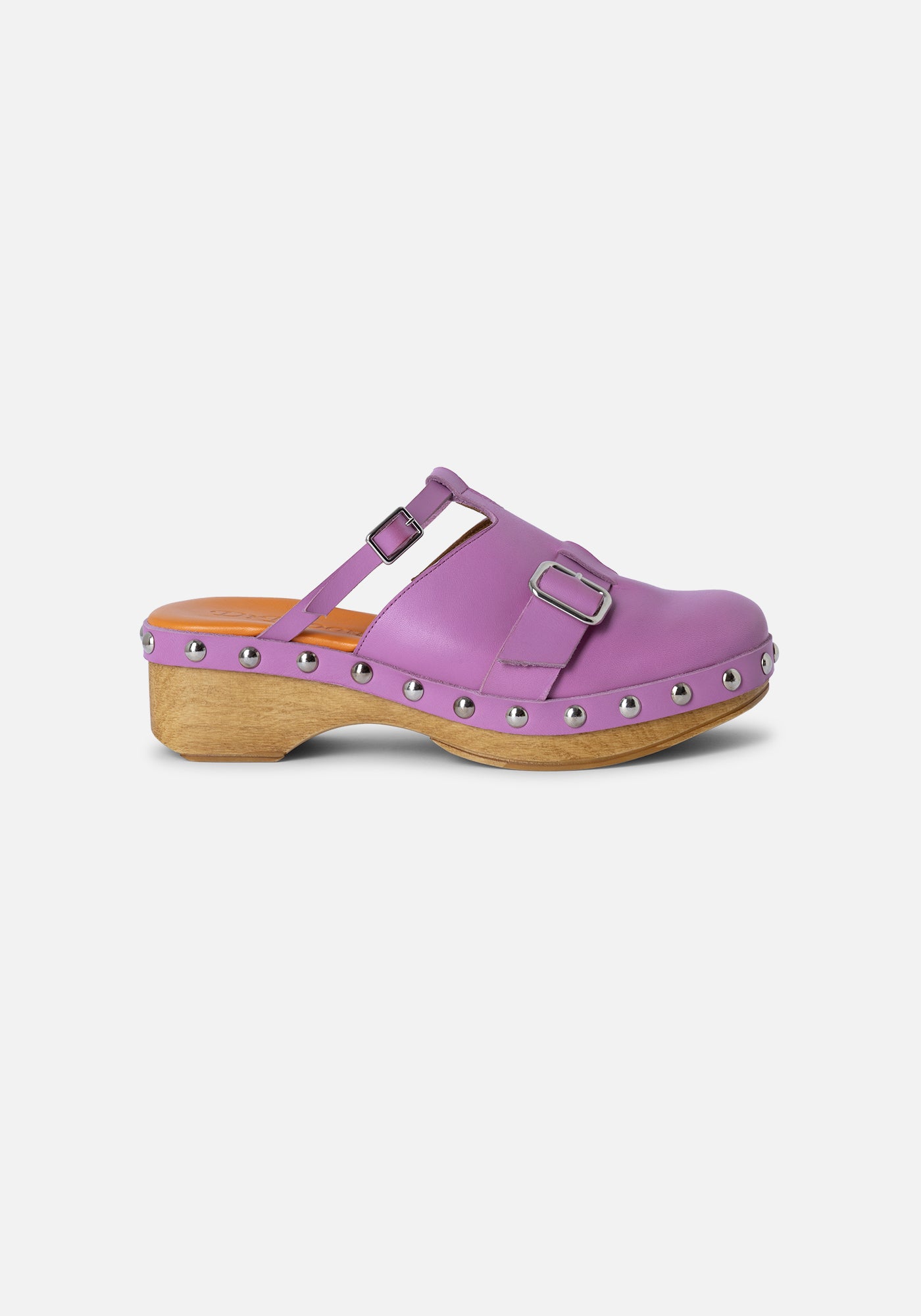 Pink Leather Beso Clog