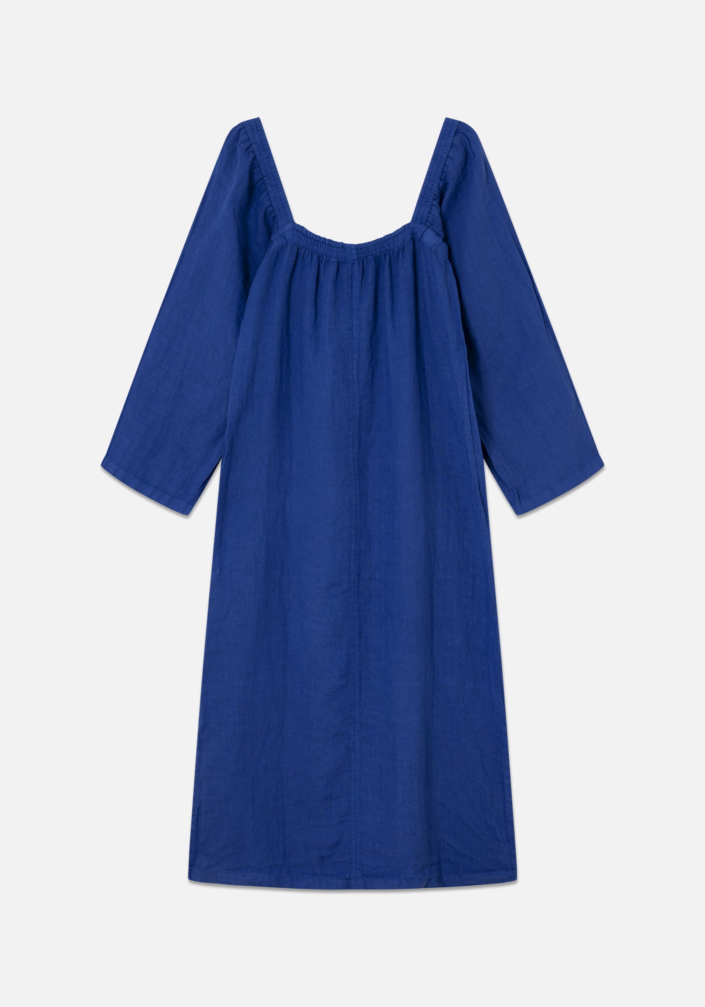 Vestido Sorbete Lino Azul