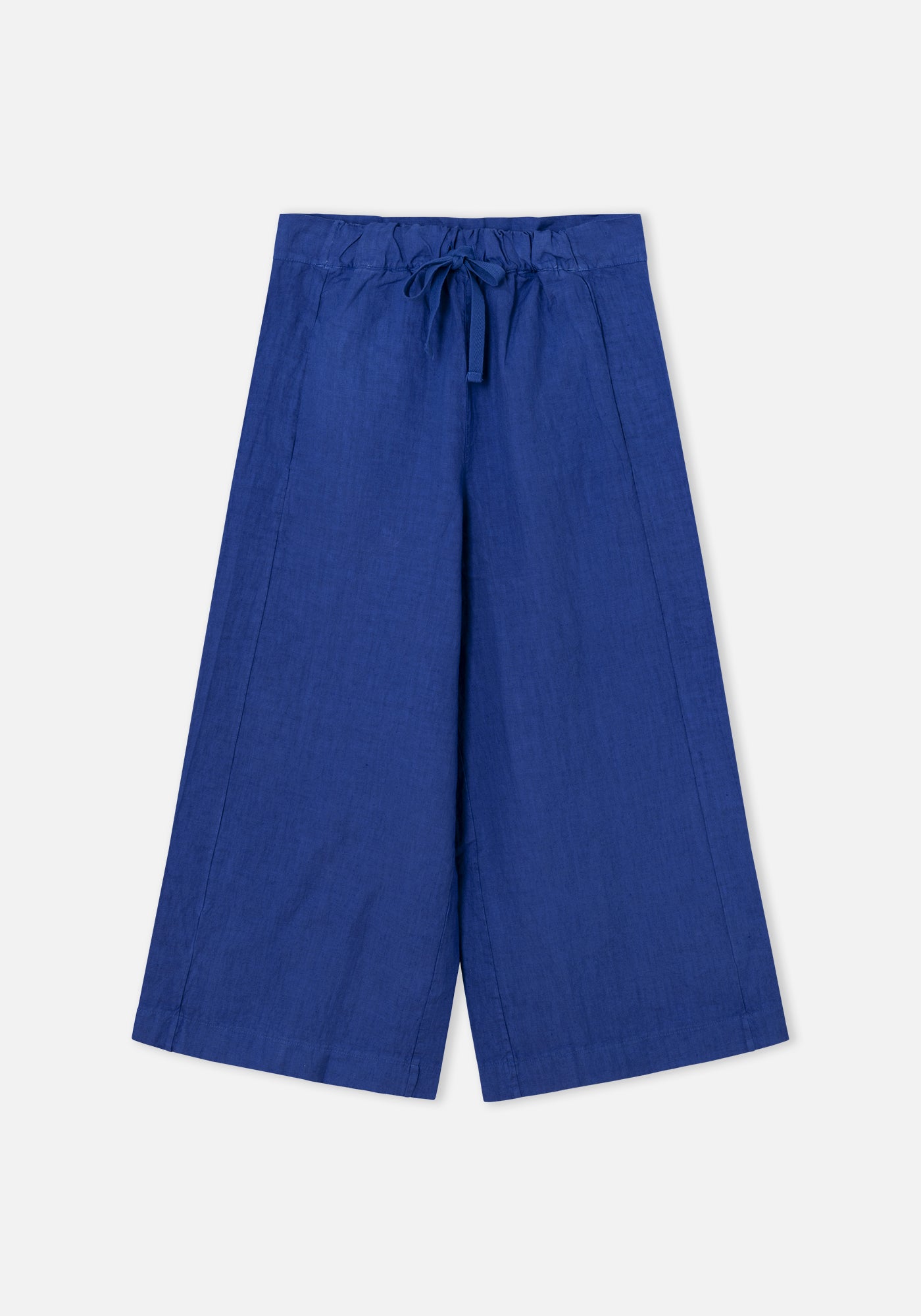 Pantalón Bomba Lino Azul