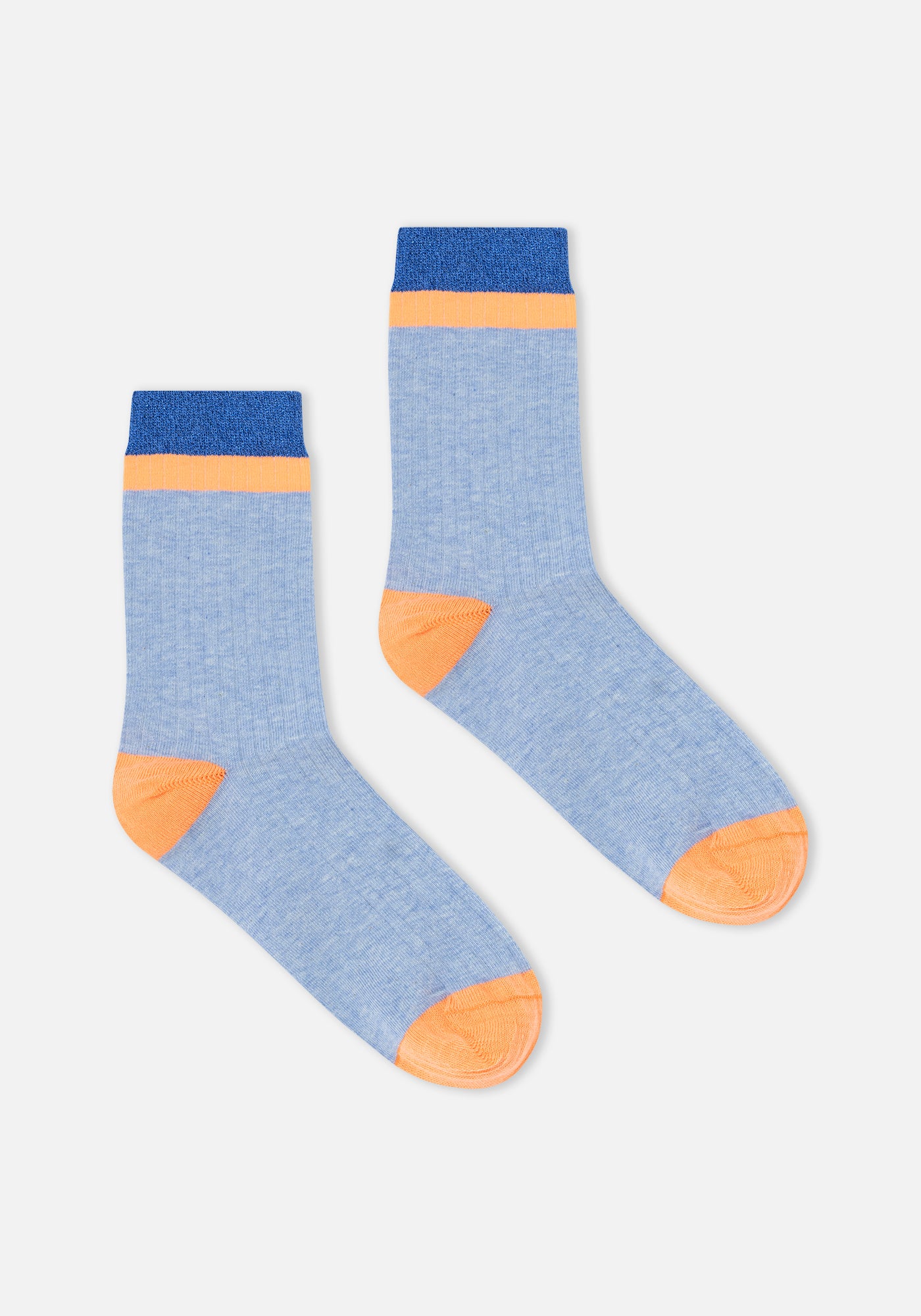 Blue Lurex Crocanti Socks 