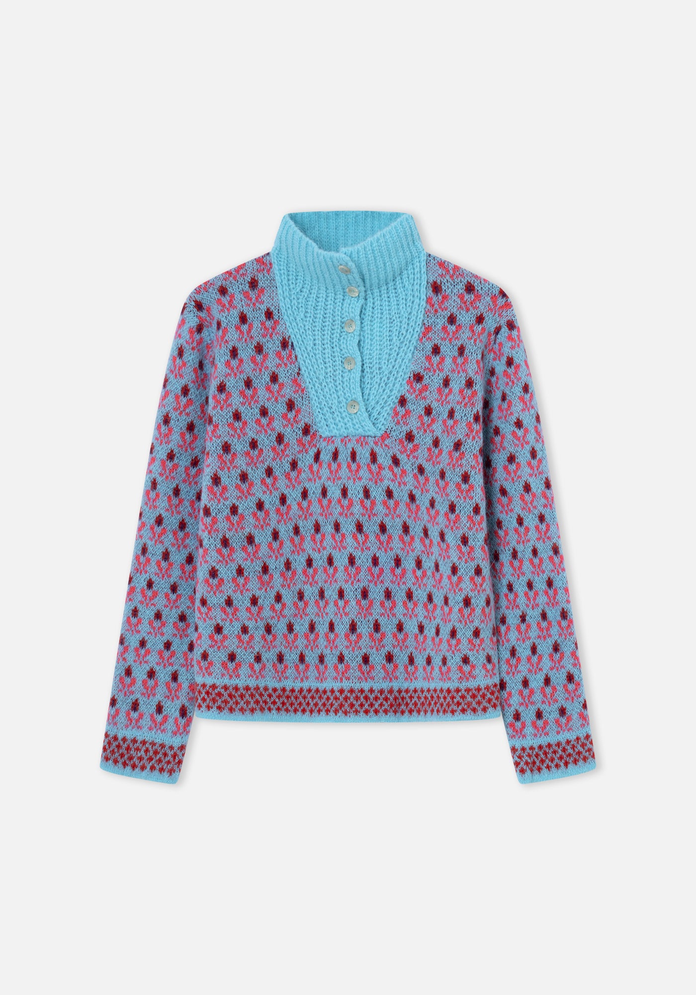 Blue Voltereta Sweater