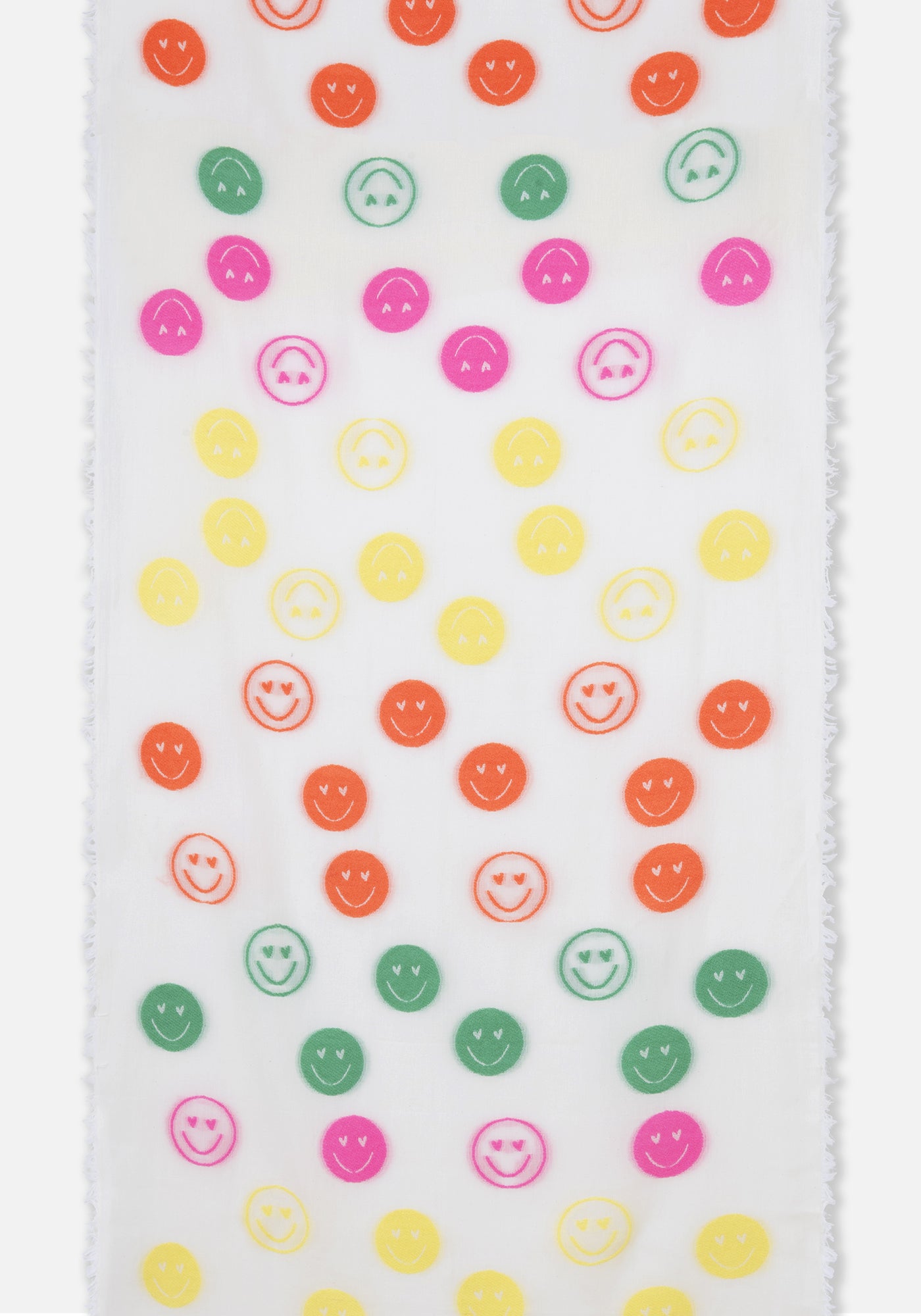 White Smiley Scarf