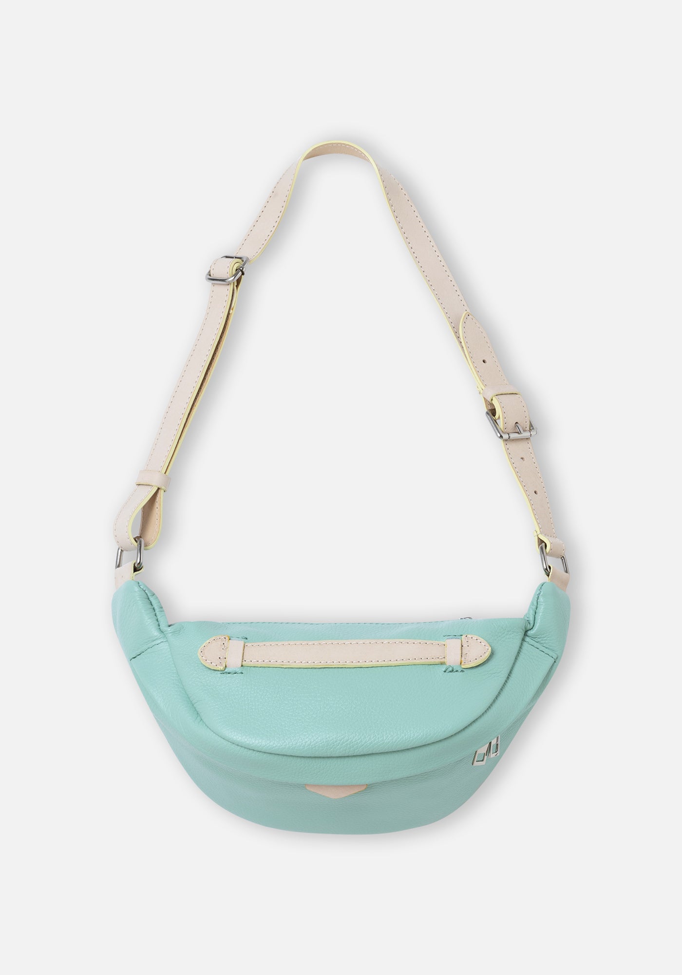 Aqua Leather Fanny Pack