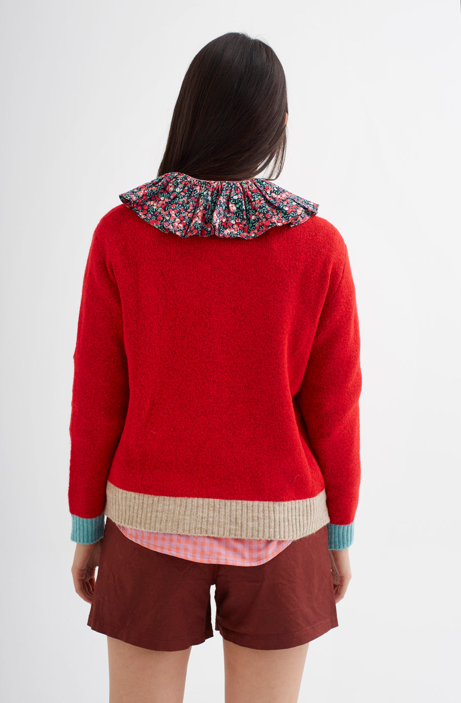 Red on sale wool sweater