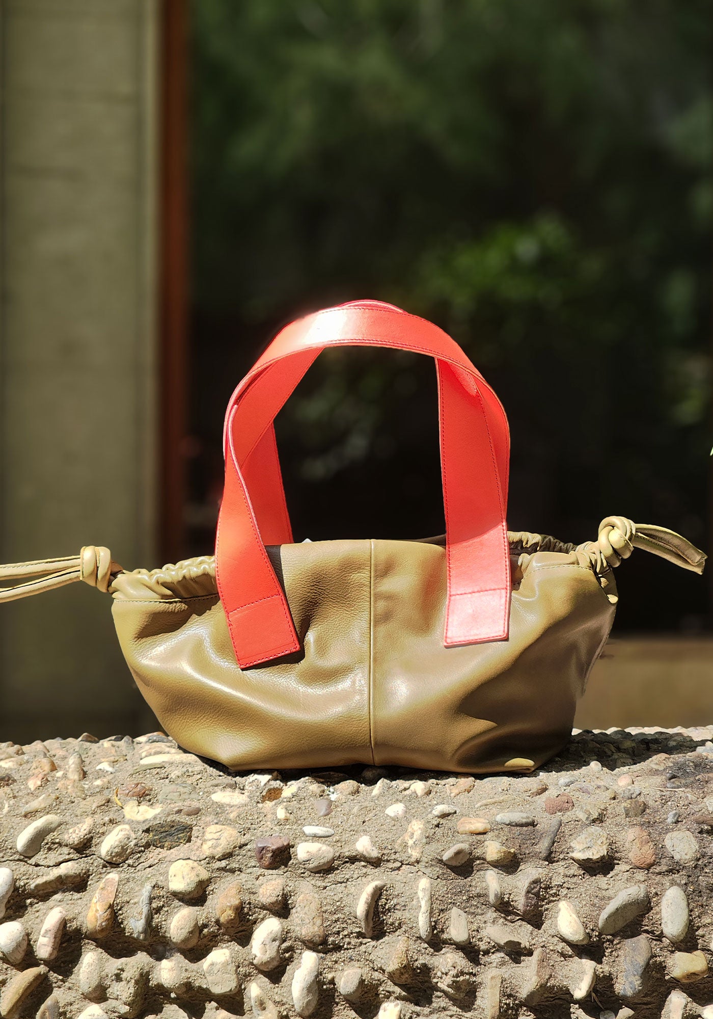 Tamarindo Tasche aus Khaki-Leder