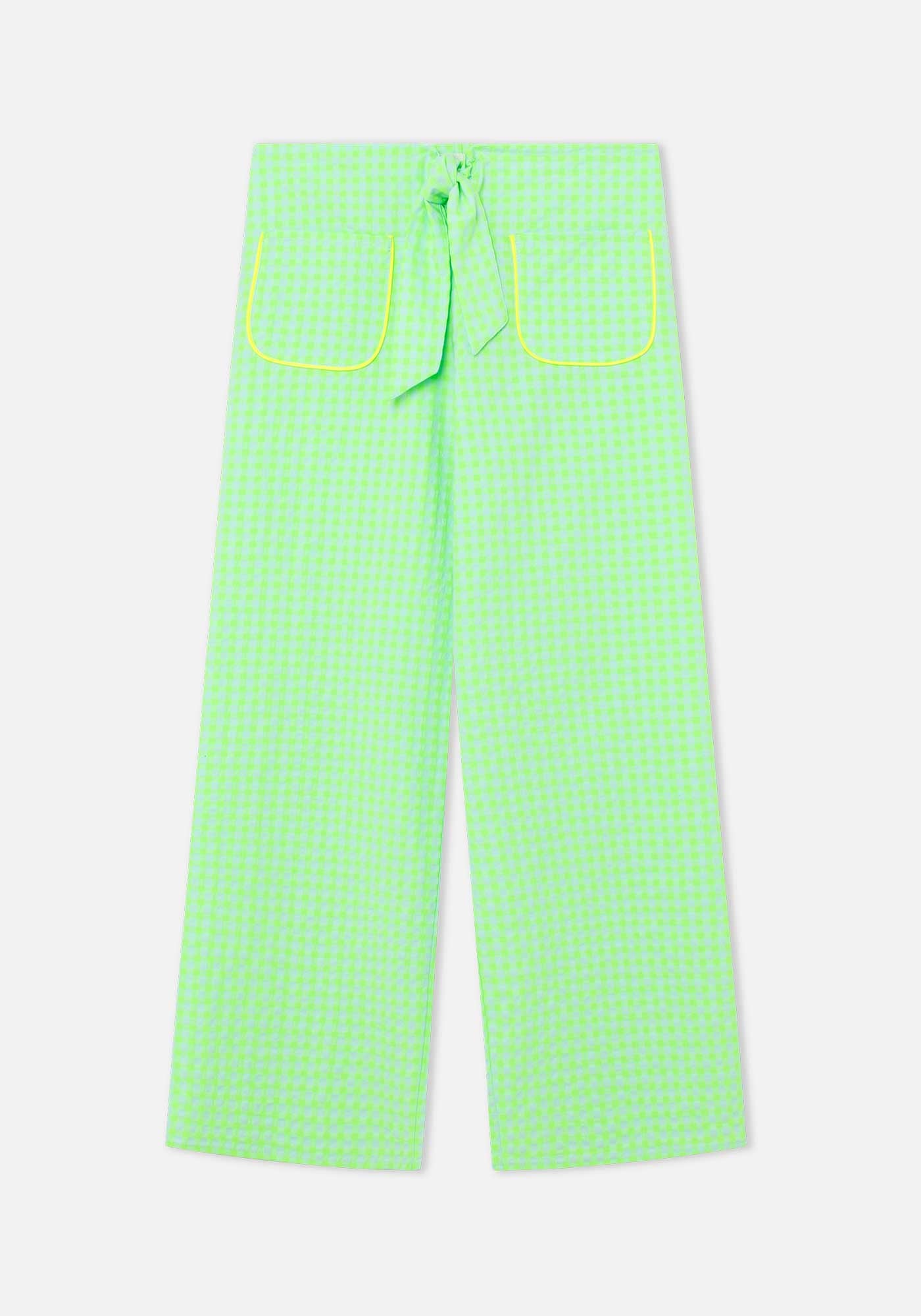 Pantalón Lazo Vichy Verde