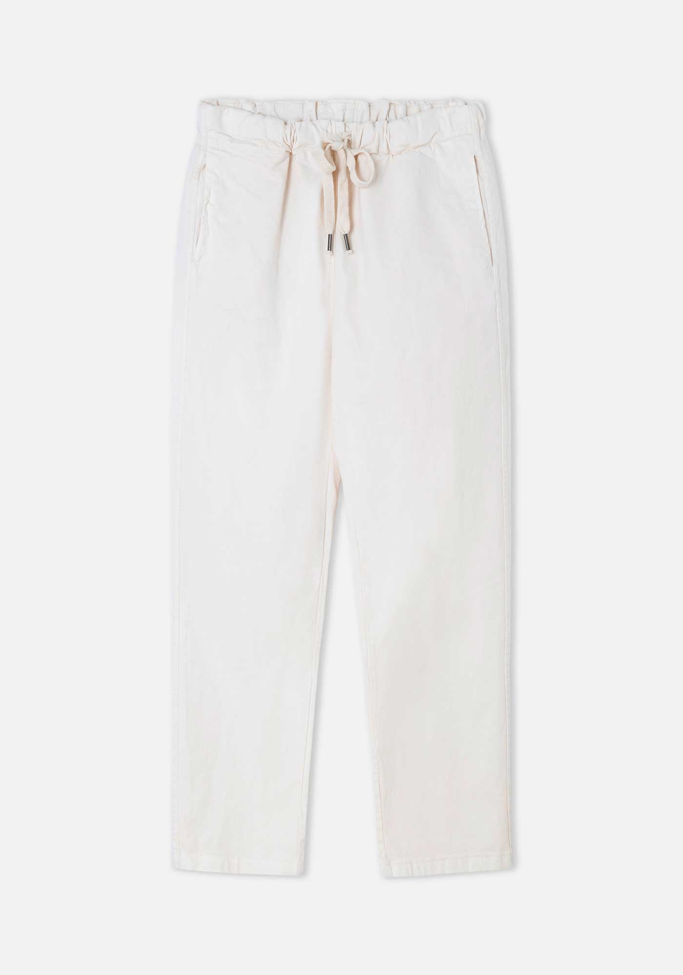 Pantalon Royce en Coton Écru